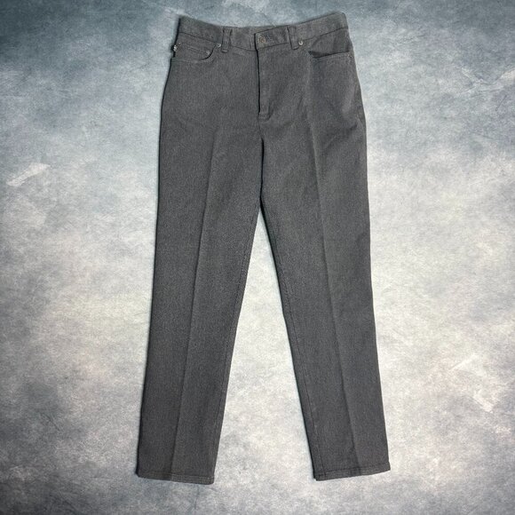 Vintage Ralph Lauren Womens Jeans Co. Sz 12 Denim 90’s Jeans Stretch Pants Gray - Picture 1 of 16